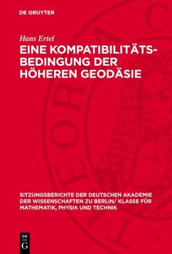 Cover Eine Kompatibilitäts-Bedingung der höheren Geodäsie (eBook, PDF)