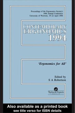 Cover Contemporary Ergonomics (eBook, ePUB)