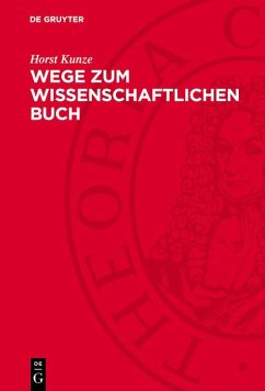 Cover Wege zum wissenschaftlichen Buch (eBook, PDF)