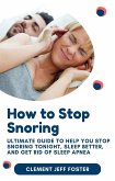 How to Stop Snoring (eBook, ePUB)
