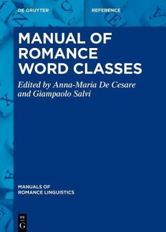 Manual of Romance Word Classes (eBook, PDF)
