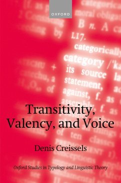Transitivity, Valency, and Voice (eBook, PDF) - Creissels, Denis
