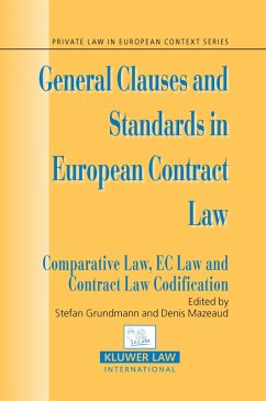 Cover General Clauses and Standards in European Contract Law (eBook, PDF)