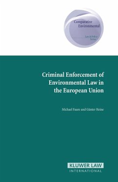 Cover Criminal Enforcement of Environmental Law in the European Union (eBook, PDF)