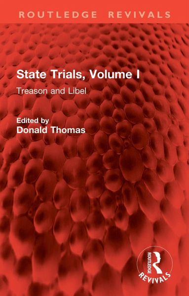 State Trials, Volume I (eBook, ePUB) State Trials, Volume I (eBook, ePUB)