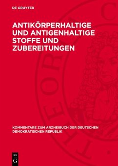 Cover Antikörperhaltige und antigenhaltige Stoffe und Zubereitungen (eBook, PDF)