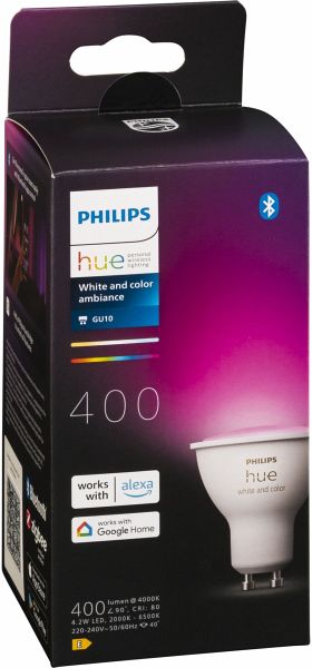 Philips Hue LED Lampe GU10 400lm White Color Amb.