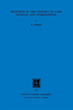 Principles of the Conflict of Laws National and International (eBook, PDF) - Lipstein, K.