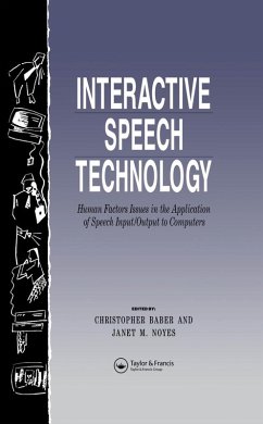 Interactive Speech Technology (eBook, ePUB)