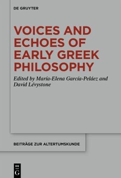 Cover Voices and Echoes of Early Greek Philosophy (eBook, PDF)