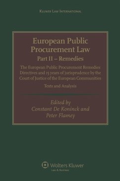 European Public Procurement Law-Part II Remedies (eBook, PDF) - Konick, Constant de; Flamey, Peter