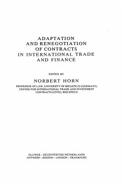 Cover Adaptation and Renegotiation of Contracts in International Trade and Finance (eBook, PDF)