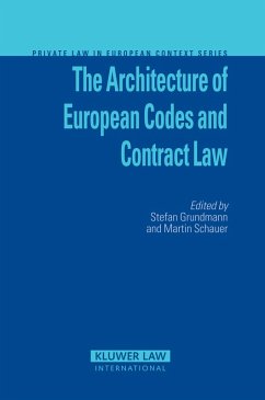 Cover Architecture of European Codes and Contract Law (eBook, PDF)