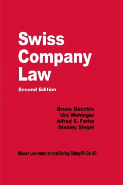 Swiss Company Law (eBook, PDF) - Becchio, Bruno; Wehinger, Urs