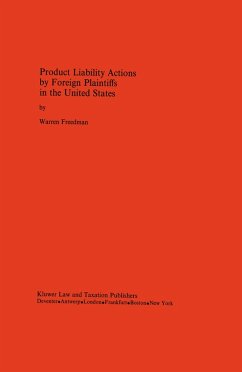 Cover Product Liability Actions by Foreign Plaintiffs in the United States (eBook, PDF)