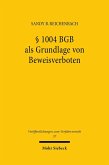 § 1004 BGB als Grundlage von Beweisverboten (eBook, PDF)