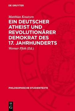 Cover Ein deutscher Atheist und revolutionärer Demokrat des 17. Jahrhunderts (eBook, PDF)