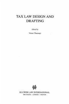 Cover Tax Law Design and Drafting (eBook, PDF)