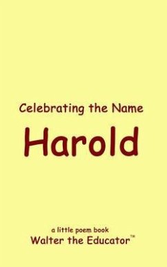 Cover Celebrating the Name Harold (eBook, ePUB)
