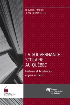 Cover La gouvernance scolaire au Québec (eBook, ePUB)