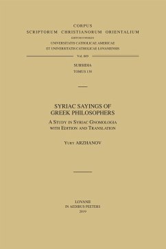 Cover Syriac Sayings of Greek Philosophers (eBook, PDF)