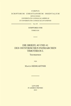 Cover Die Briefe 40 und 41 des Ostsyrischen Patriarchen Timotheos I. T. (eBook, PDF)