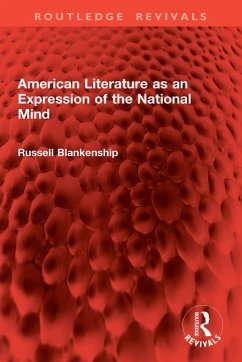 Cover American Literature as an Expression of the National Mind (eBook, ePUB)