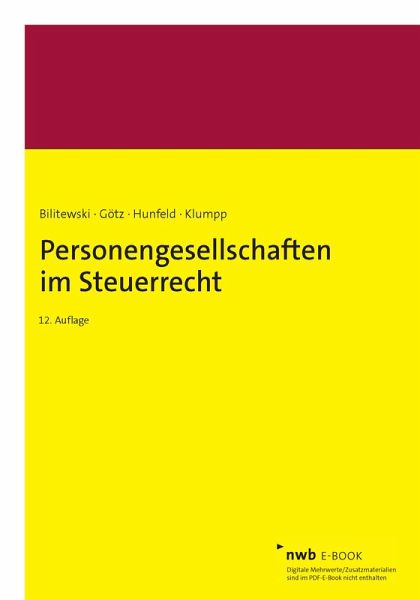 Personengesellschaften im Steuerrecht (eBook, PDF)