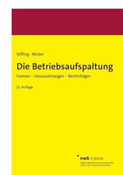 Die Betriebsaufspaltung (eBook, PDF) - Söffing, Matthias; Micker, Lars