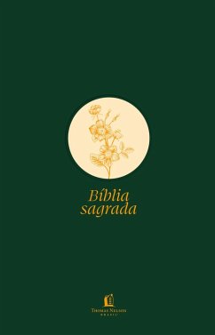 Cover Bíblia Slim NVI, Letra Grande, Verde, Flor minimalista (eBook, ePUB)