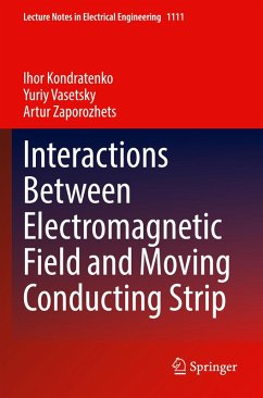 Cover Interactions Between Electromagnetic Field and Moving Conducting Strip