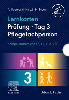 Cover Lernkarten Prüfung - Tag 3, Pflegefachperson, Kompetenzbereiche I.3, I.4, III.2, II.3