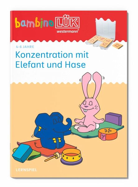 bambinoLÜK. Kindergarten/Vorschule Konzentration mit Elefant und Hase