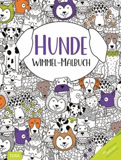 Hunde - Wimmel-Malbuch