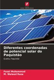 Diferentes coordenadas de potencial solar do Paquistão Diferentes coordenadas de potencial solar do Paquistão