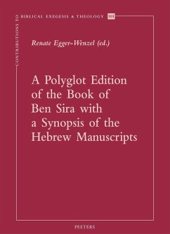 Cover Polyglot Edition of the Book of Ben Sira with a Synopsis of the Hebrew Manuscripts (eBook, PDF)