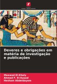Deveres e obrigações em matéria de investigação e publicações