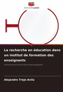 Cover La recherche en éducation dans un institut de formation des enseignants