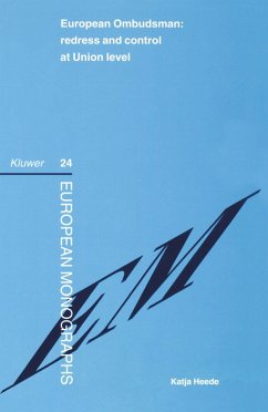 Cover European Ombudsman: redress and control at Union Level (eBook, PDF)