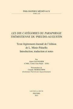 'Les dix Categories' ou 'Paraphrase themistienne' du Pseudo-Augustin (eBook, PDF) - Galonnier, A.