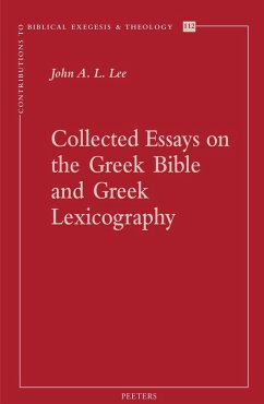 Cover Collected Essays on the Greek Bible and Greek Lexicography (eBook, PDF)