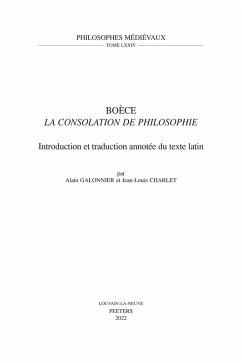Cover Boece, 'La Consolation de Philosophie' (eBook, PDF)