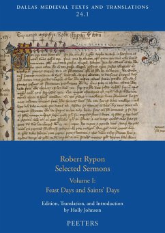 Cover Robert Rypon, Selected Sermons. Volume 1 (eBook, PDF)