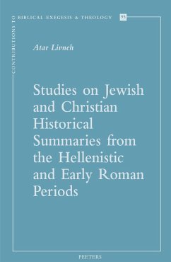 Cover Studies on Jewish and Christian Historical Summaries from the Hellenistic and Early Roman Periods (eBook, PDF)