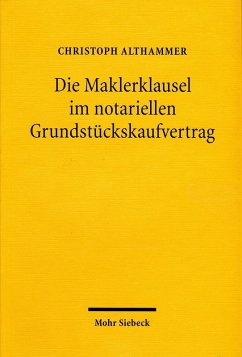 Cover Die Maklerklausel im notariellen Grundstückskaufvertrag (eBook, PDF)
