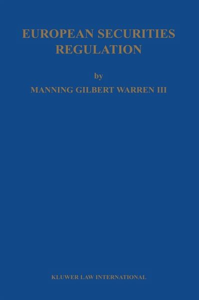 European Securities Regulation (eBook, PDF) European Securities Regulation (eBook, PDF)