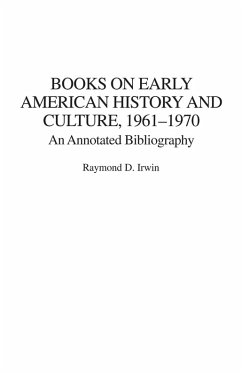 Cover Books on Early American History and Culture, 1961-1970 (eBook, PDF)