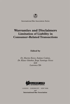 Cover Warranties and Disclaimers Limitation of Liability in Consumer-Related Transactions (eBook, PDF)