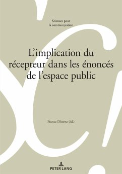 Cover L'implication du récepteur dans les énoncés de l'espace public (eBook, PDF)