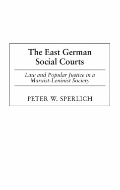 The East German Social Courts (eBook, PDF) - Sperlich, Peter W.